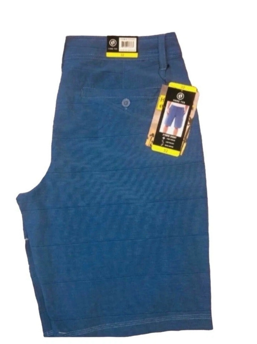 Men Hang Ten Shorts Sz 40 Flat Front Blue Casual
